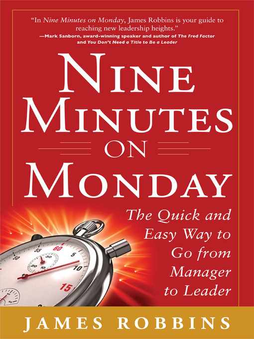 Title details for Nine Minutes on Monday by James Robbins - Wait list